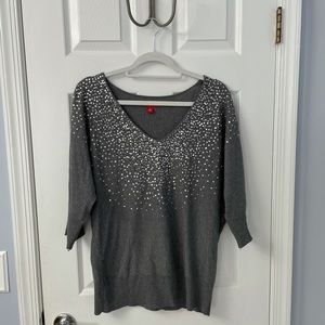 Grey Sequins Sweater